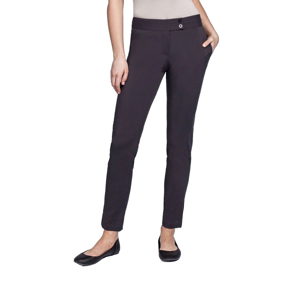 Noel Asmar Womens Slim Suit Pants 4 Heather Gray Stretch Work Uniform NWT